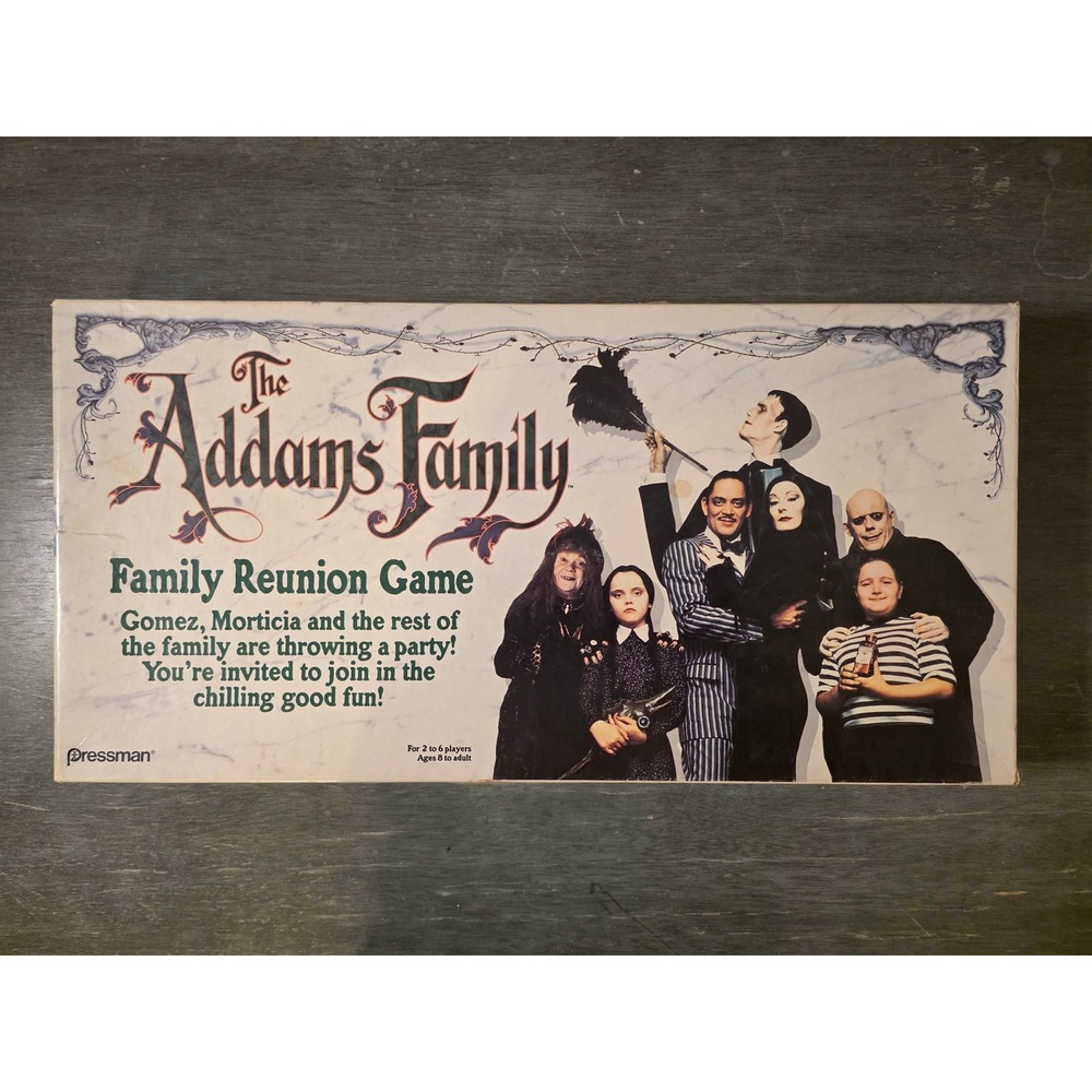 Vintage 1991 The Addams Family Family Reunion Board Game Pressman Movie Tie-In